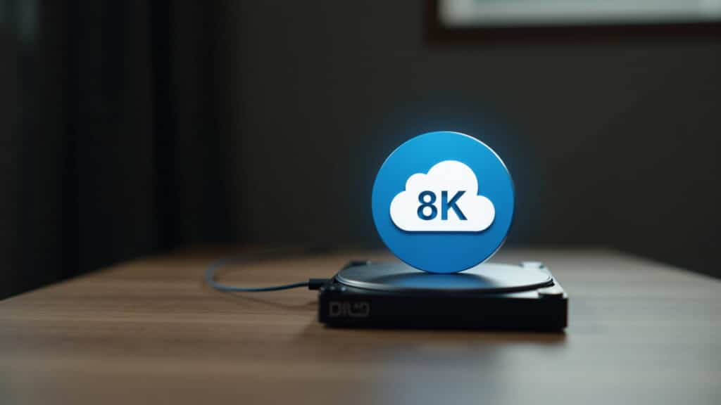 External hard drive and cloud icon, representing data backup, 8K quality, sharp focus, professional Backup de dados em disco externo e nuvem.