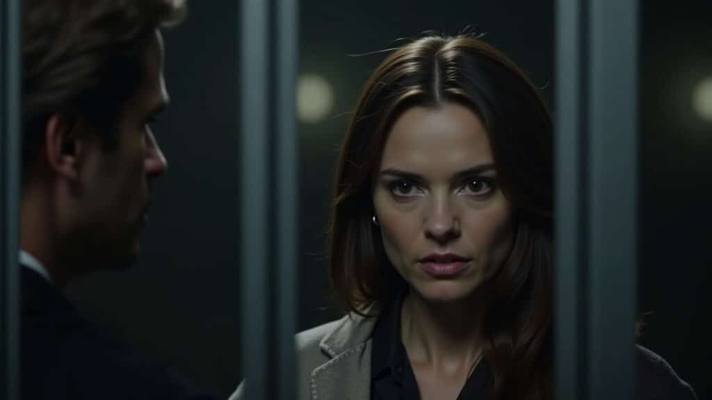 Clarice Starling e Hannibal Lecter em O Silêncio dos Inocentes.