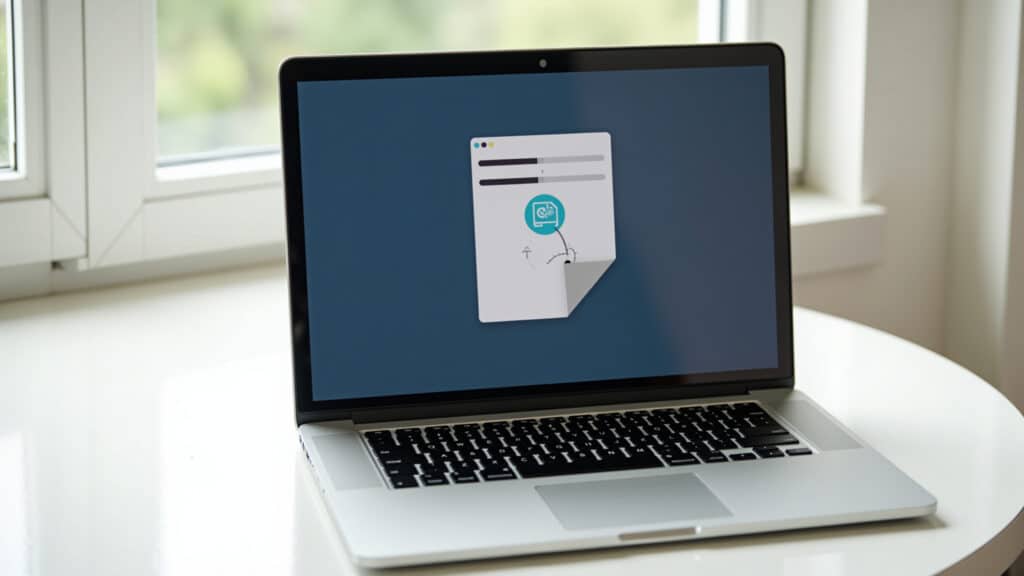 Limpeza de disco em andamento no notebook.