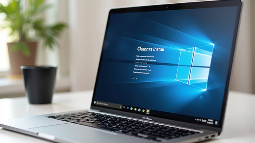 Formatando e reinstalando o Windows no notebook.