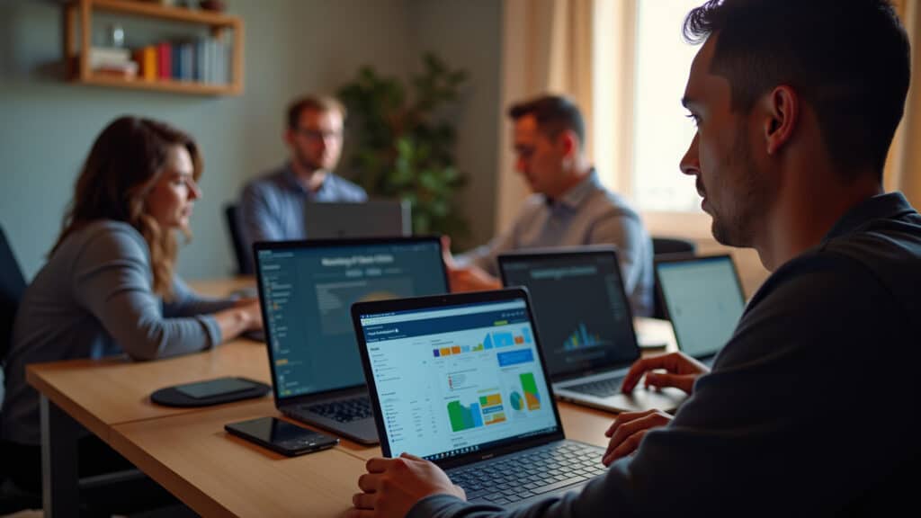 Usuários diversos protegendo seus dados e informações no metaverso.