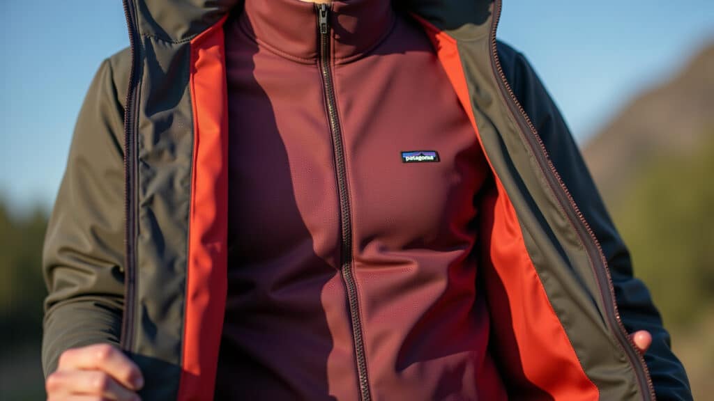 Camadas de roupa para se proteger do frio na Patagônia.
