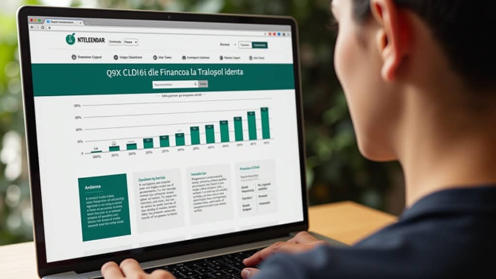 Pessoa comparando investimentos em LCI e LCA em um site financeiro.