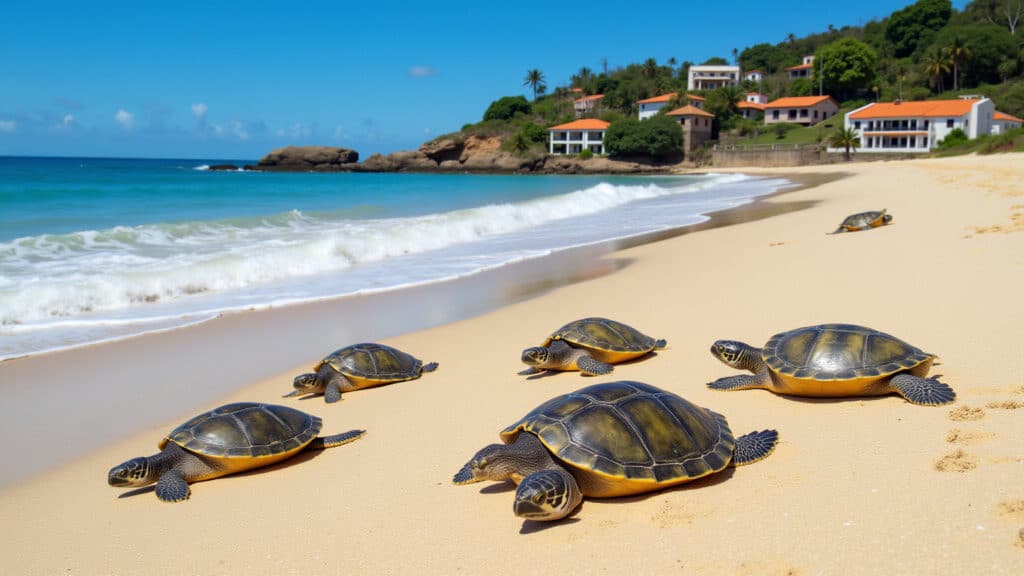 Praia do Forte, Bahia: tartarugas marinhas e vila histórica.