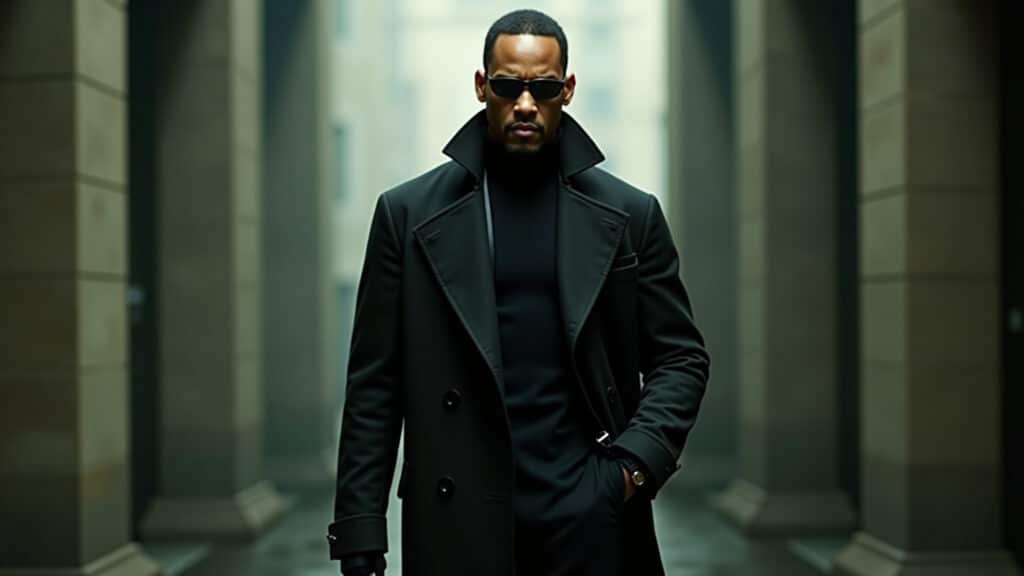 Will Smith como Neo em Matrix: Uma realidade alternativa na Matrix.